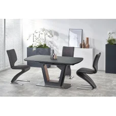 FOLDING TABLE BILOTTI, COLOR: MATTE ANTHRACITE / WALNUT